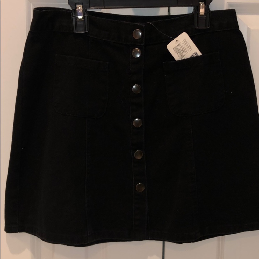 Urban Outfitters Black Denim Skirt